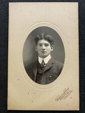 Portland Oregon OR Handsome Young Man Antique Cabinet Photo picture
