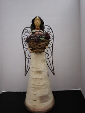 16inch Angel Made Of Resin With Beautiful Metal Wings. picture