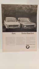 1968 BMW 2002 SPORTS COUPE    - ORIGINAL 10X8 - PRINT AD c4 picture