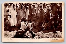 Morocco Street Snake Charmer Maroc Le Charmeur RPPC Real Photo PC Posted 1934 picture