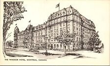Windsor Hotel Montreal Canada CA BW Postcard Antique Divided Back Postcard UNP picture