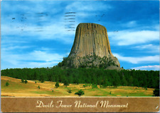 Devils Tower Wyoming Rock in Close Encounters of the Third Kind Film WY Postcard picture