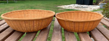 Vintage Woven Round Nested Baskets, Set of 2, Small 8