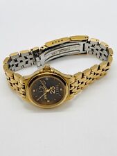 6.5” VINTAGE BOEING 25 YEARS WORK GOLDTONE WOMENS WATCH NEW BATTERY picture