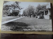 SHEFFIELD IA Iowa Maple Street scene 1925 RPPC postcard picture