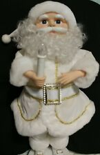 Telco Santa Motionette Musical Animated Illuminated RARE White Clothes Works  picture