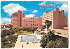 1960s Riviera Hotel Casino Las Vegas Strip Vintage postcard Swimming Pool Pink picture
