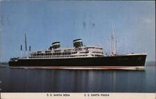 Cruise Ship Grace Line-S.S. Santa Rosa-S.S. Santa Paula F.A. Russo Postcard picture