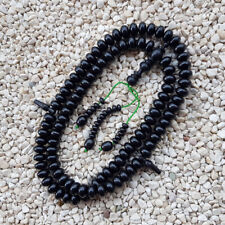 Magnificent 99 Dhikr Beads Islamic Tasbih Borneo Black Ebony 10x16 MM Misbaha picture