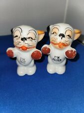 Vintage Anamorphic Dogs Salt And Pepper Shakers  picture