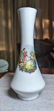 Vintage Victorian Style Porcelain Vase, Bavaria, Germany, 10.5