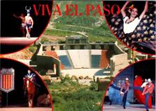 El Paso, TX Texas VIVA EL PASO~McKelligon Canyon Amphitheater Show  4X6 Postcard picture