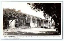 c1940's Casa Alvarado Governor Historic Old Monterey CA RPPC Photo Postcard picture