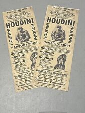 Harry Houdini, Palace Theatre Halifax, Reprinted Handbills, Set of two, Nice picture