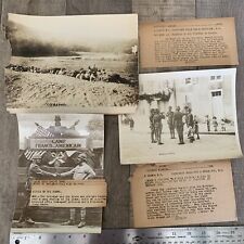Lot 3 Press Photos WW1 1917 American Soldiers France Trenches Buglers Children picture