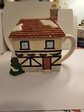 Christmas Cottage Teapot - Ye Olde Tea Shoppe - Collectable -  Ceramic - Vintage picture