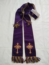 antique church silk brocade fabric stole chasuble christian vestments item961 picture
