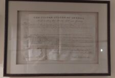 Andrew Jackson/Elijah Haywood Signed Land Grant/Deed 1832 Museum Quality Framing picture