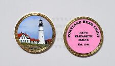 Lighthouse PORTLAND HEAD LIGHT Cape Elizabeth  Maine  Collector Coin picture