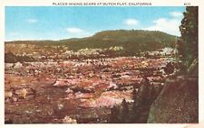 Postcard CA Dutch Flat Placer Mining Scars Gold Mining Location Landscape View picture