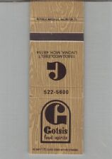 Matchbook Cover - Gotsis Food & Spirits Livonia, MI picture