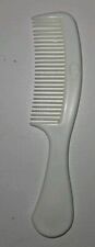 Vintage Goody USA White Hair Comb With Handle Wide Teeth 6.5