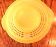 Tupperware #5452A-2 Flat Out Expandable Collapsible Container Yellow Bowl Only picture