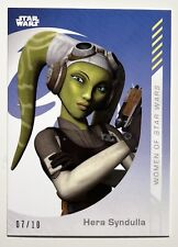 Rare Topps Women Of Star Wars HERA SYNDULLA SP Serial Numbered 7/10 picture
