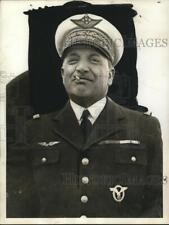 1938 Press Photo General Vuillemin at Le Bourget Aerodrome, Paris, France picture
