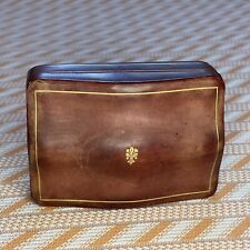Antique Fomerz Italy Leather Trinket Box picture