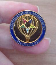 1997 Masonic Order Of The Eastern Star CA OES Lapel Pin Reaching for New Heights picture