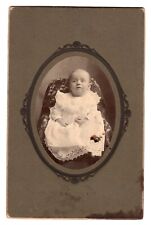 1890s Victorian BABY Cabinet Card ID Inscription on back picture