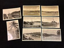 HMS Exeter Battleship Real Photo Postcard RPPC Lot Panama Canal picture