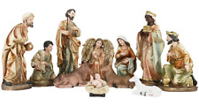 12 Inch Christmas Nativity 11 Pcs Complete Scene Nacimiento Navideño Jesus,Maria picture