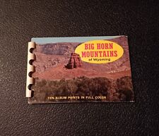 Vintage BIG HORN MOUNTAINS OF WYOMING Souvenir Photo Book, Ten Album Prints picture