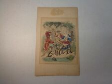 1840 Hand Colored Wood Engraving 