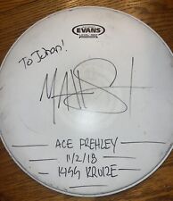 KISS Signed 2 Drum Ace Frehley picture
