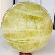 3200g Natural yellow crystal quartz ball crystal ball sphere healing picture