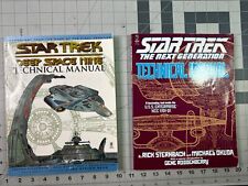 Star Trek Book Lot- NextGen Technical Manual & Ds9 First Print 1998-1991 picture