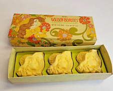 Vintage Avon Golden Beauties Hostess Fragranced Soaps Lady Retro Boxed Set READ picture