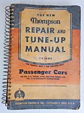 1941-1951 The New Thompson Repair & Tune-up Manual For Passenger Cars Very Good picture