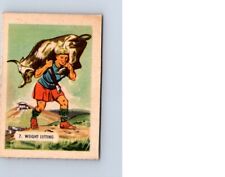 VINTAGE 1945-46 KELLOGGS ALL-WHEAT SPORTS HISTORIES CARD#7 WEIGHT LIFTING NO1362 picture