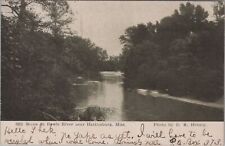Scene on Bowie River near Hattiesburg Mississippi 1907 Postcard picture