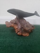 Whale Sculpture John Perry On Burl Wood picture