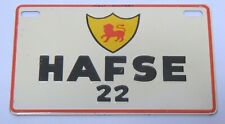 Vintage HAFSA 22 Ferrari Wheaties Cereal Miniature Mini State License Plate Rare picture