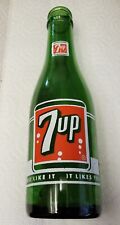 7 up green glass bottle 7oz Vintage * 1964 one year only * picture