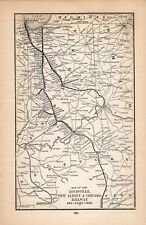 1892 Louisville, New Albany & Chicago  Vintage Railroad Map     1371 picture