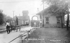 Railroad Train Station Depot Lostant Illinois IL Reprint Postcard picture