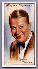 1934 Player's Film Stars 2nd Series Maurice Chevalier #10 Original Tobacco Card picture