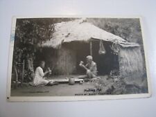 Postcard 1920'S Hawaii Baker RPPC Honolulu Making Poi picture